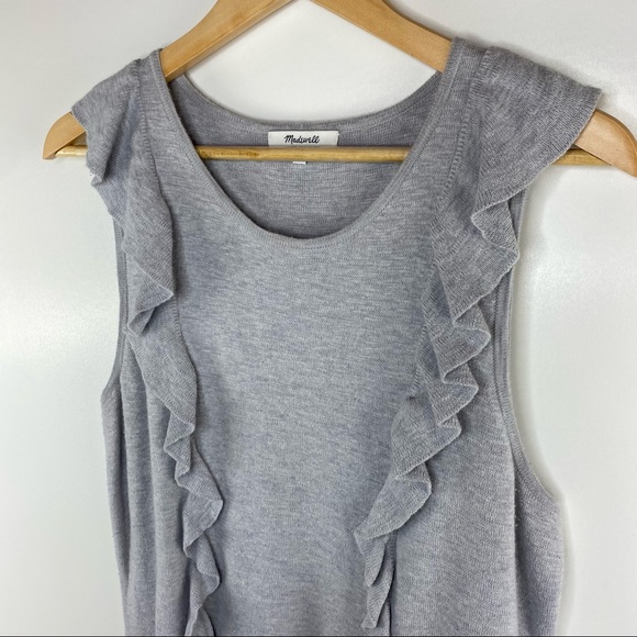 MADEWELL Heavy Knit Ruffle Sweater Tank - Picture 4 of 7